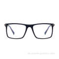 Unisex schnelles Schiff Rechteck Full Rim Acetat Augen schützen Brillenrahmen